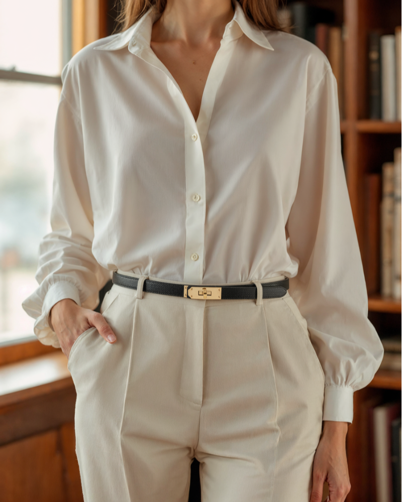 Classic Narrow Leather Belt