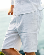 Luxury Linen Shorts in Casablanca Style