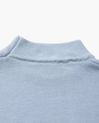 Classic Ribbed Mock Neck Pullover