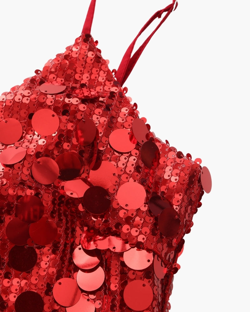 Sparkling Sequin Mini Dress for Celebrations