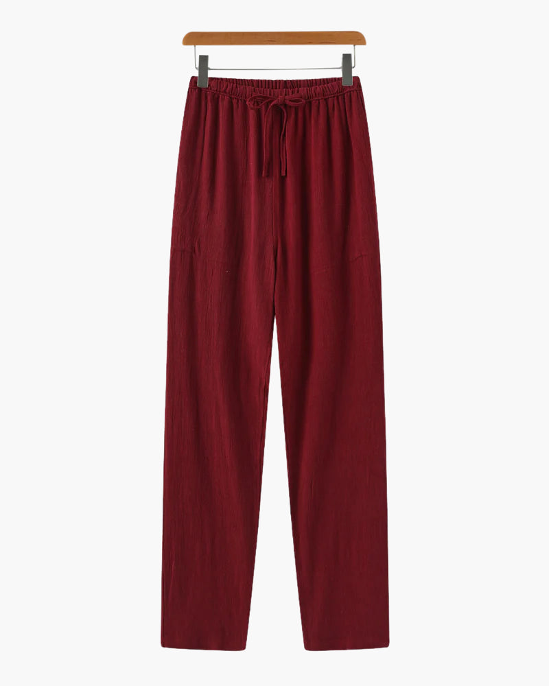 Marrakech - Slim Fit Linen Trousers