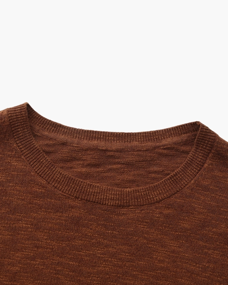 Essential Crewneck in Linen-Cotton Blend