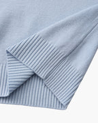 Classic Ribbed Mock Neck Pullover