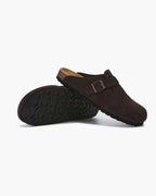 Suede Clogs with Timeless Elegance