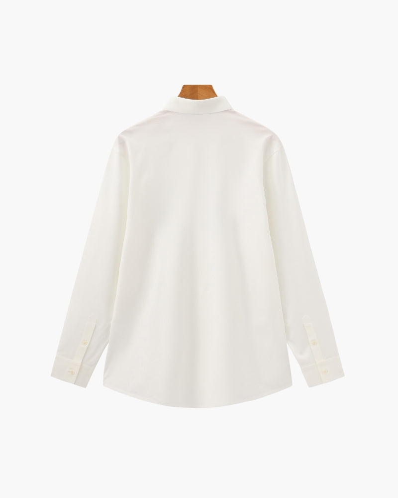 Custom-Fit Cotton Stretch Shirt