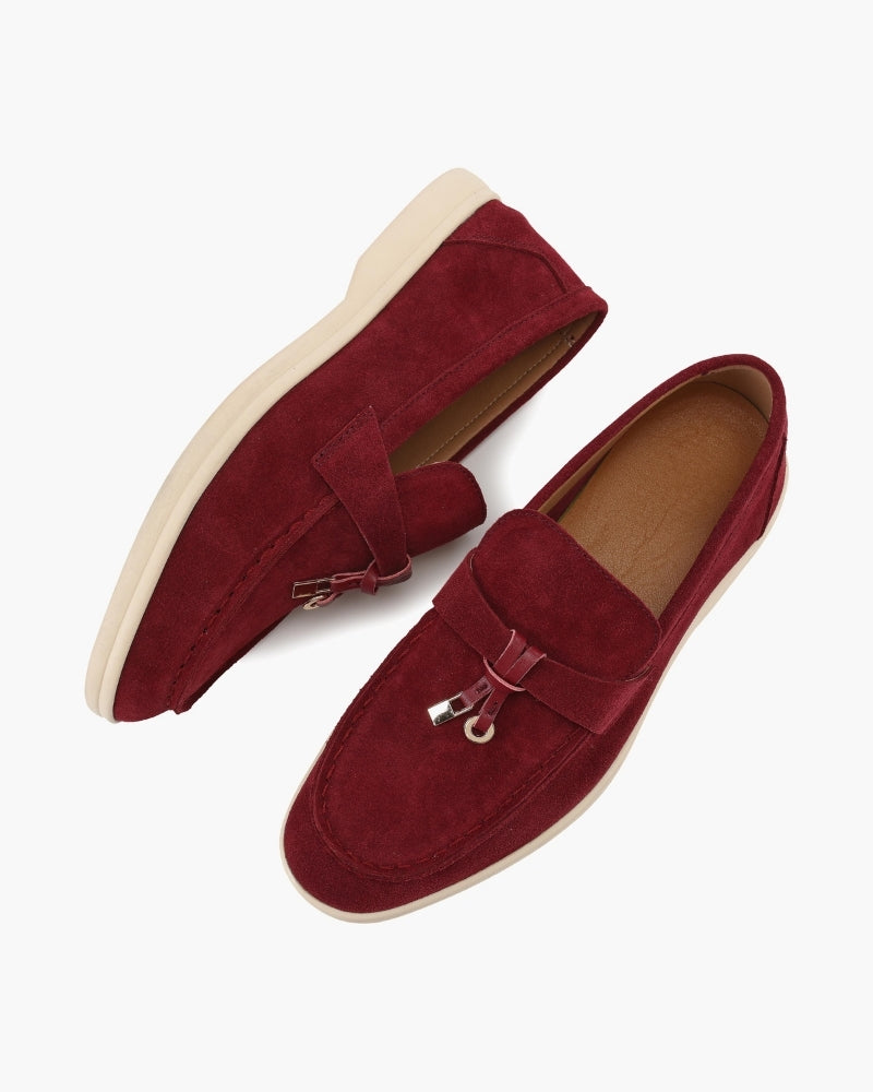 Suede Women's Loafers Elegant Design