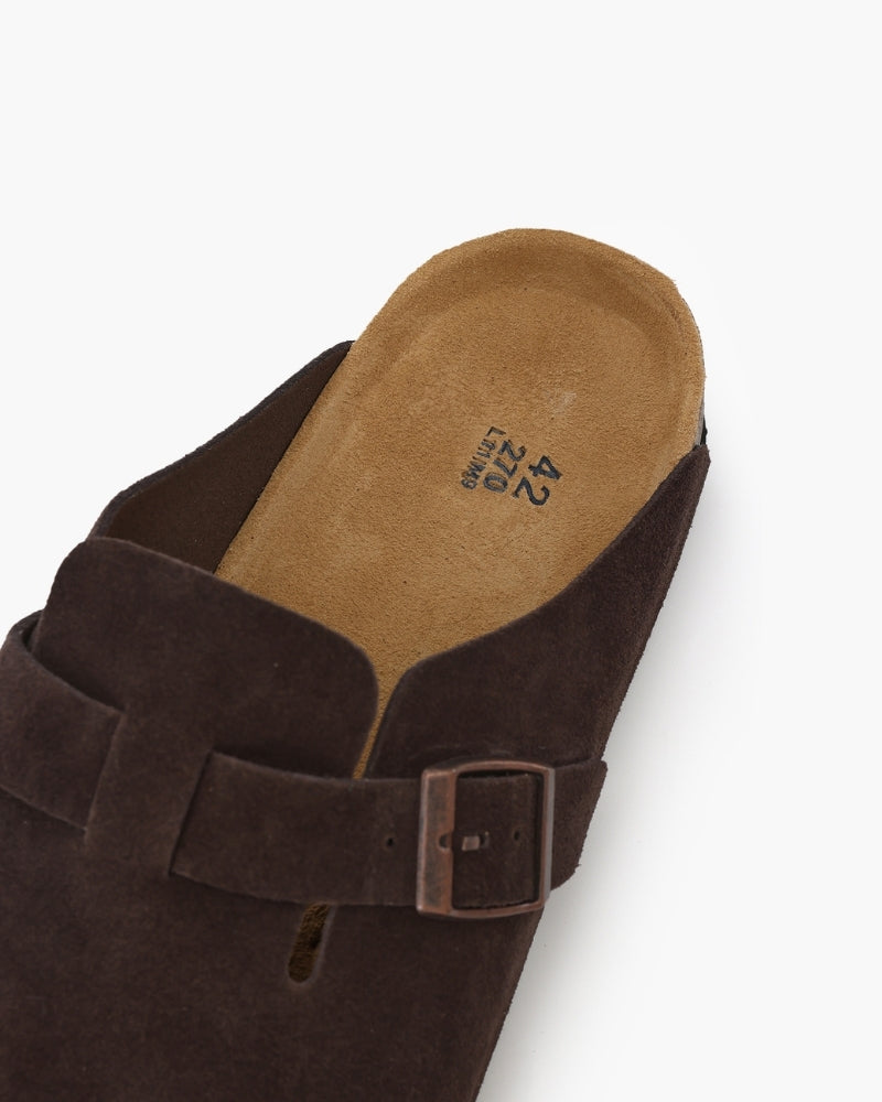 Suede Clogs with Timeless Elegance