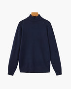 Classic Ribbed Mock Neck Pullover