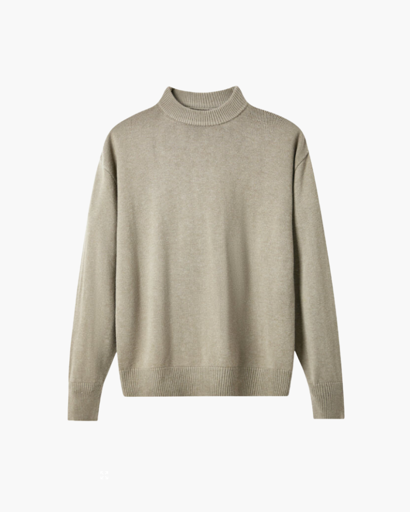 Luxurious 100% Pure Wool Turtleneck Sweater