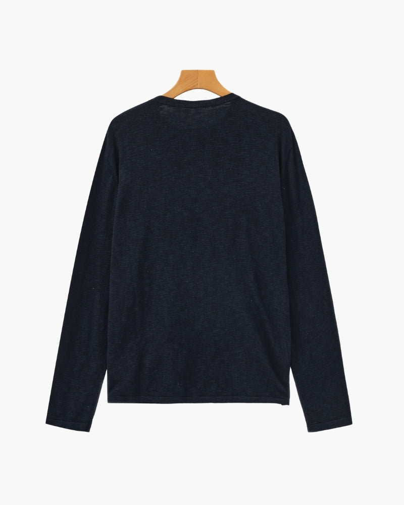 Essential Crewneck in Linen-Cotton Blend