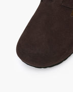 Suede Clogs with Timeless Elegance