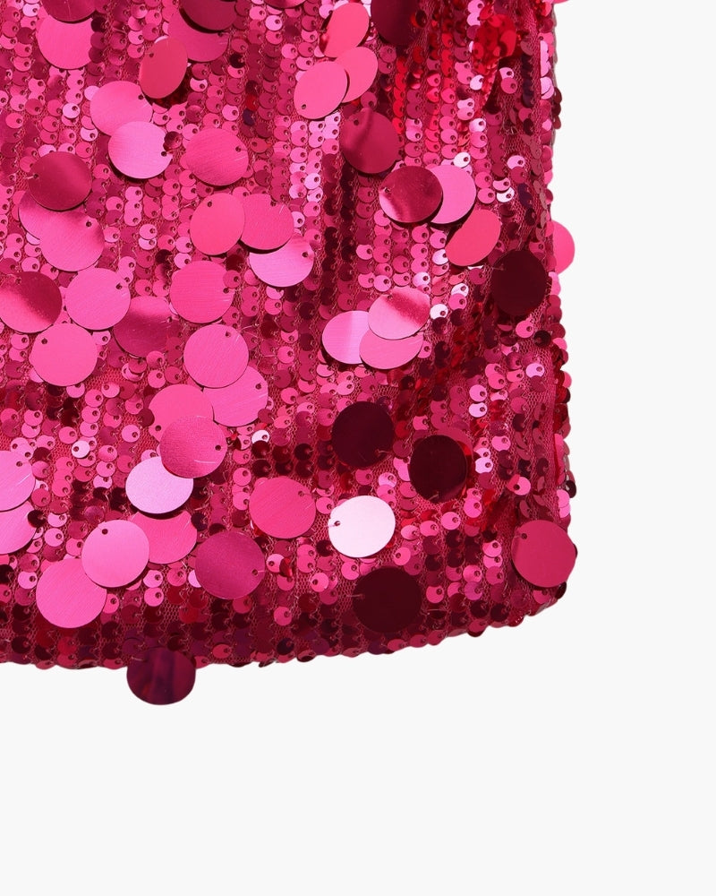 Sparkling Sequin Mini Dress for Celebrations