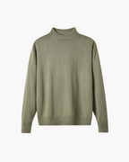Luxurious 100% Pure Wool Turtleneck Sweater