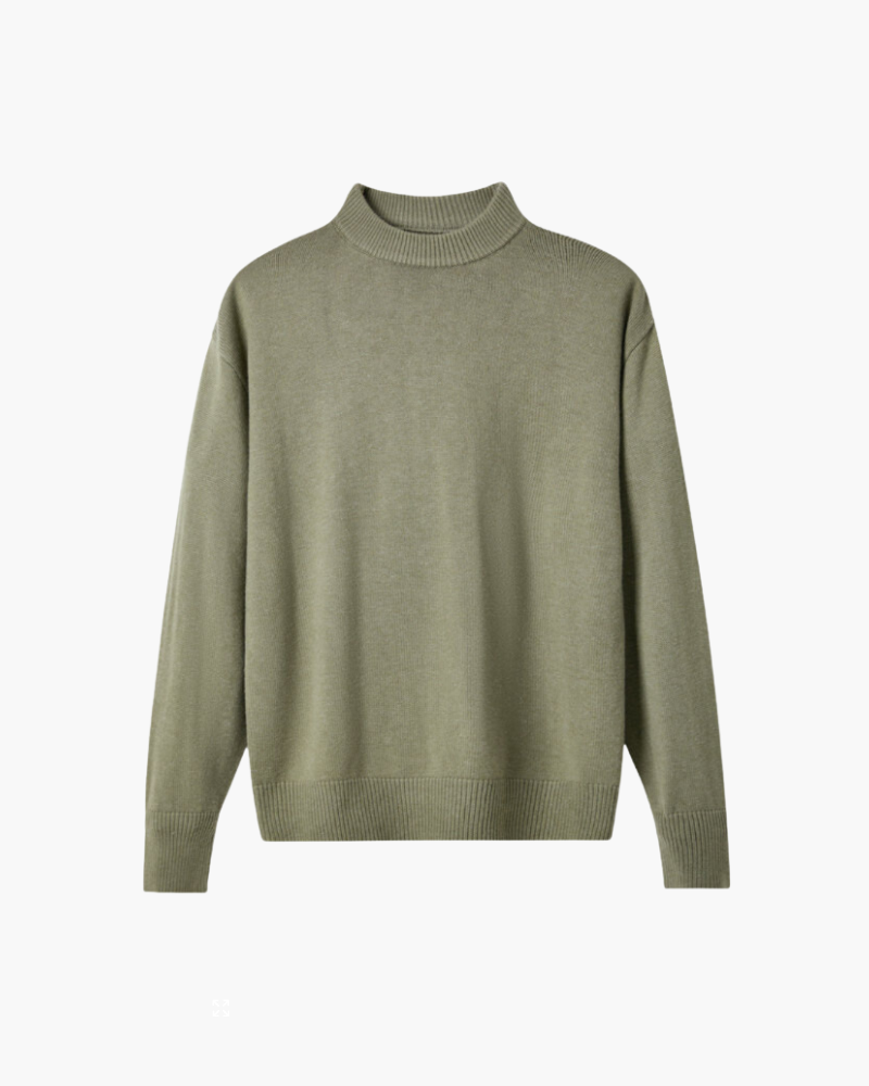 Luxurious 100% Pure Wool Turtleneck Sweater