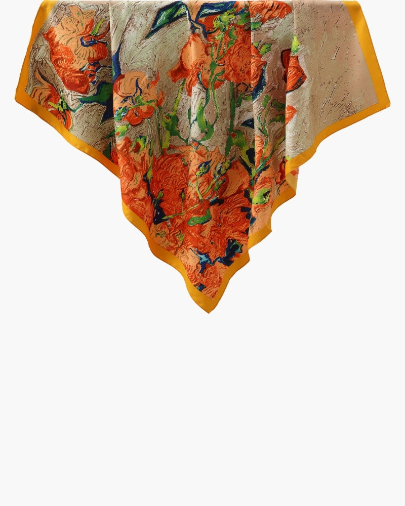 Impressionist Garden-Inspired Scarf