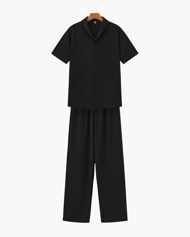 Classic Cotton Polo and Trouser Ensemble