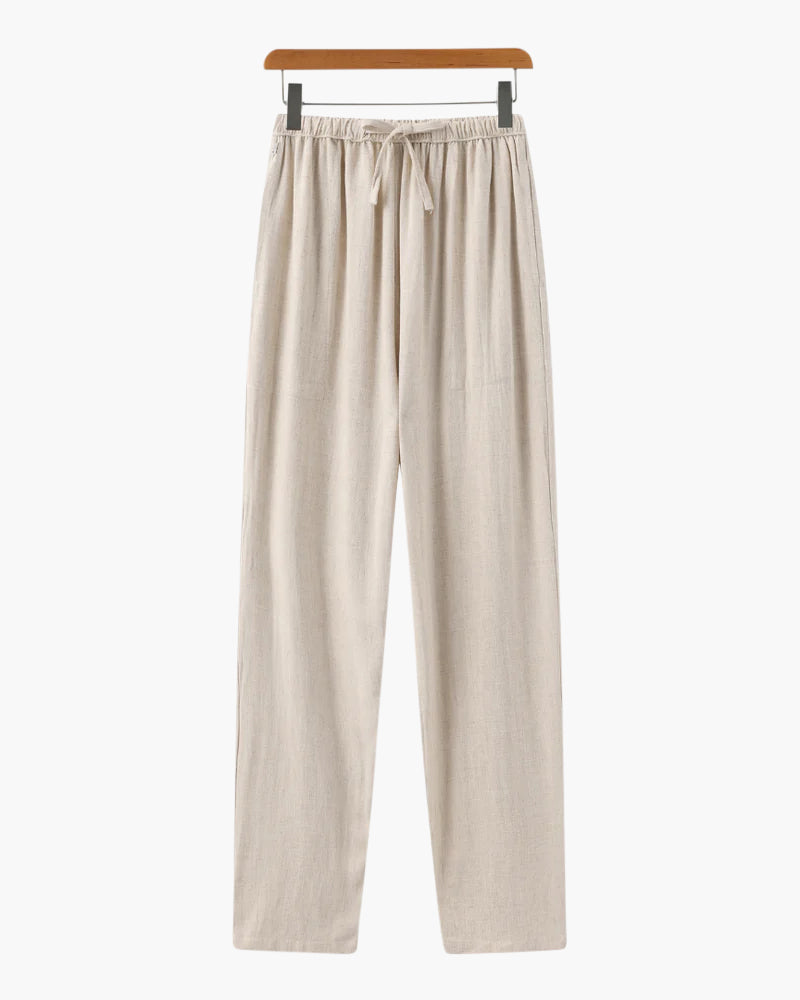 Marrakech - Slim Fit Linen Trousers