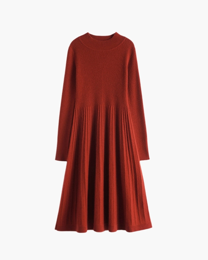 Luxurious Cashmere Flared Dress