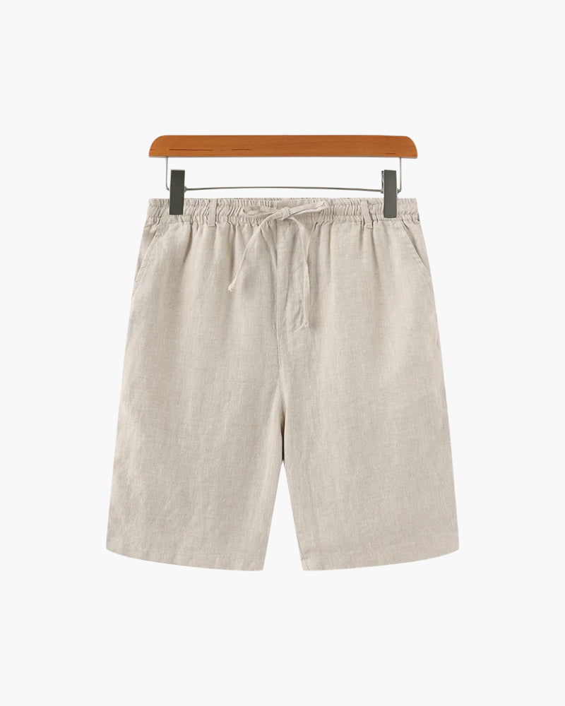 Luxury Linen Shorts in Casablanca Style