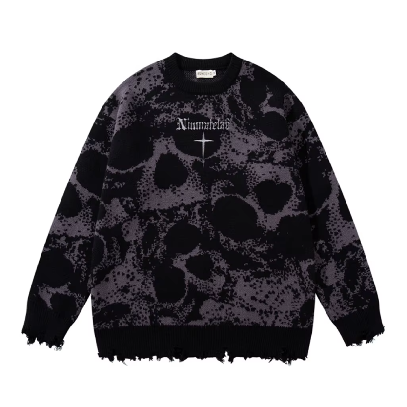 All-Over Skull Knit