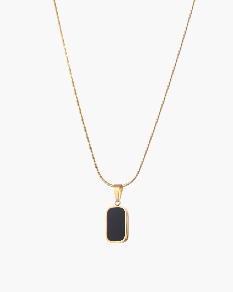Elegant Black Pendant Necklace