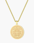 Medusa Dual-Tone Long Chain Necklace