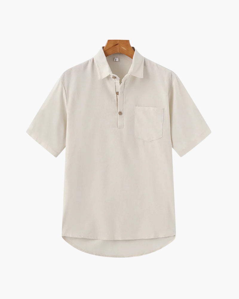 Classic Linen Polo Shirt