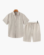 Linen Shorts Set