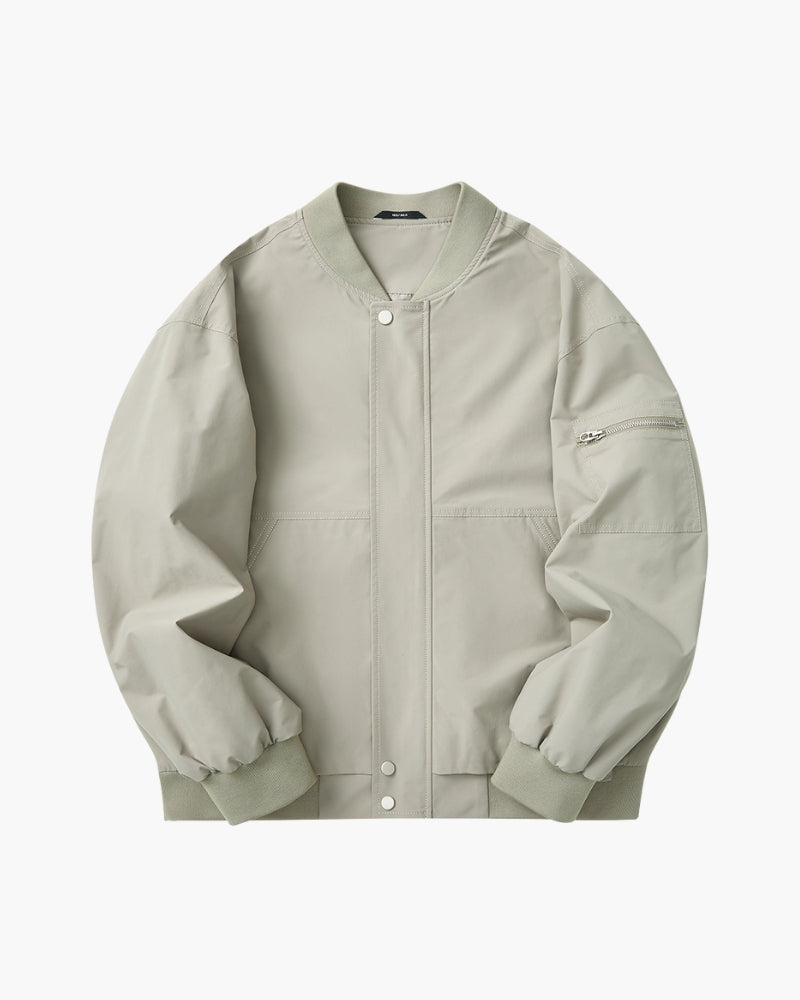 Sleek Minimalist Bomber Jacket