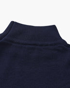 Classic Ribbed Mock Neck Pullover