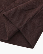 Diamond Pattern Knit Crew Sweater