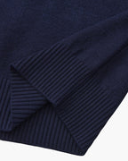 Classic Ribbed Mock Neck Pullover