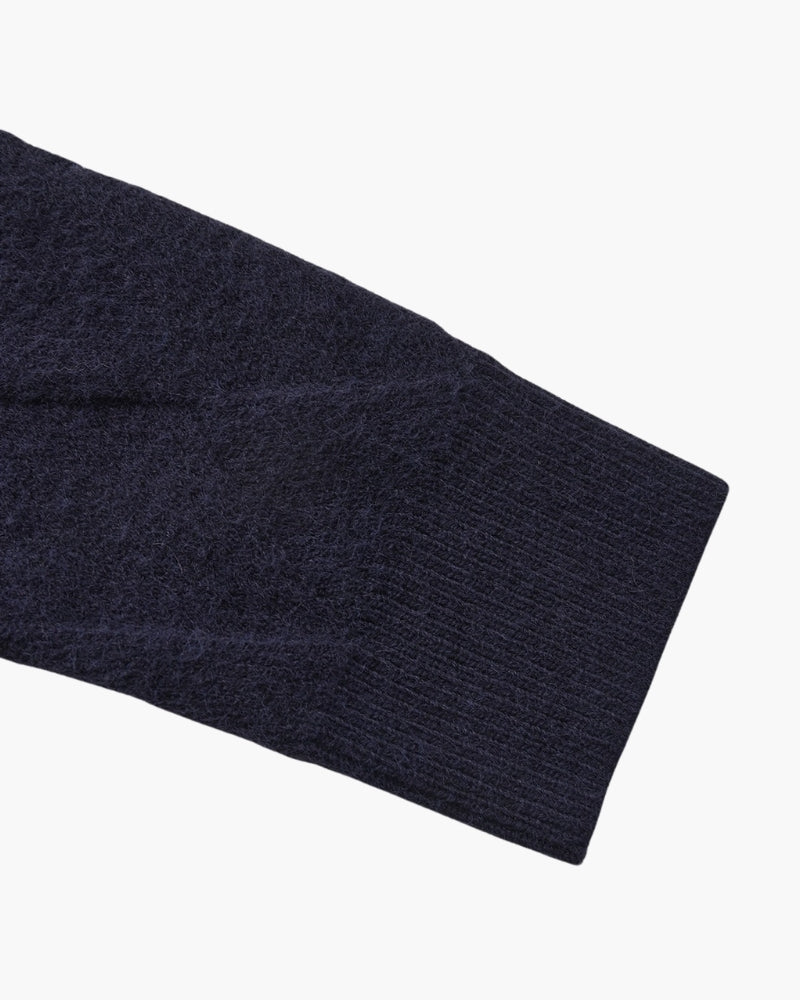 Diamond Pattern Knit Crew Sweater