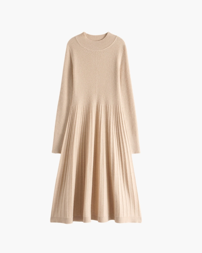 Luxurious Cashmere Flared Dress