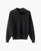 Textured Knit Polo Sweater Design