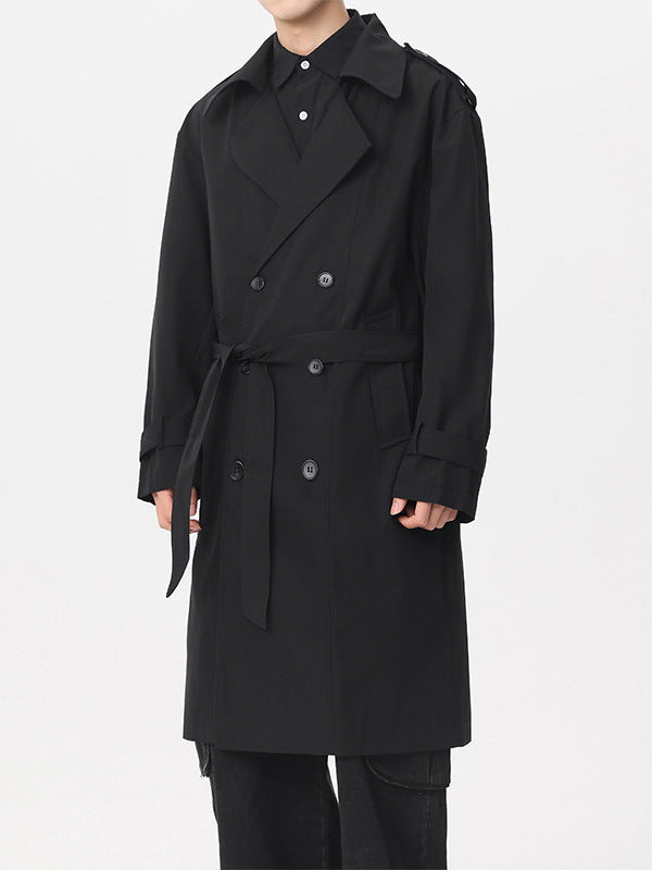 Timeless Double-Breasted Trench Overcoat