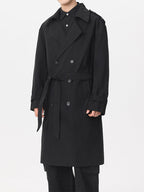 Timeless Double-Breasted Trench Overcoat