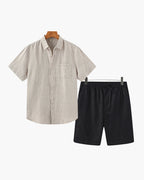 Linen Shorts Set