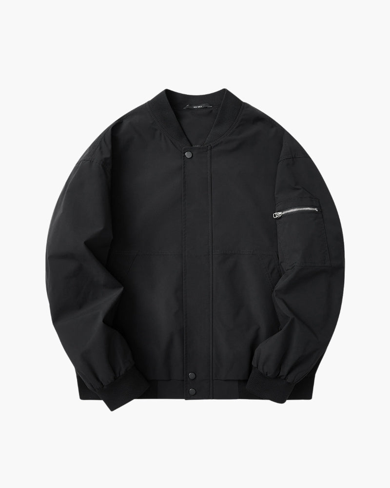 Sleek Minimalist Bomber Jacket