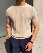 Ribbed T-Shirt in Cannes Style