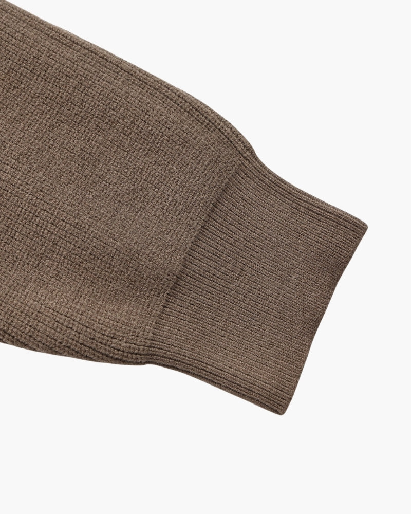 Elegant Half-Zip Knit Sweater