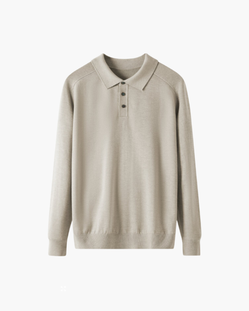 Luxurious 100% Pure Wool Polo Shirt