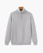 Elegant Half-Zip Knit Sweater