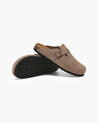 Suede Clogs with Timeless Elegance