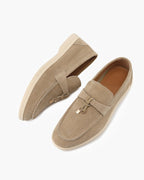 Suede Women's Loafers Elegant Design