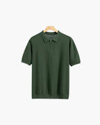 Zip-Up Polo Shirt in Marbella Style