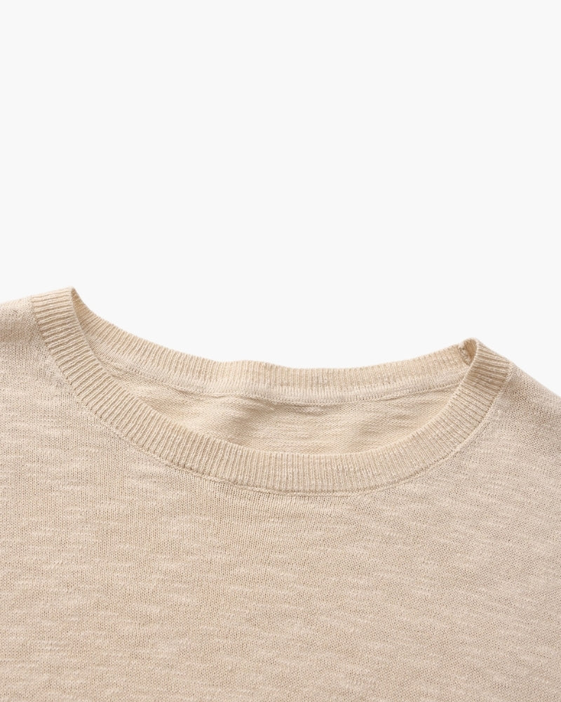Essential Crewneck in Linen-Cotton Blend