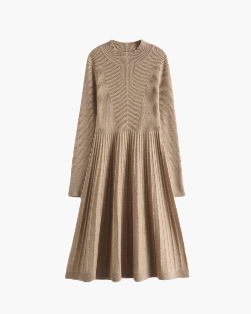 Luxurious Cashmere Flared Dress