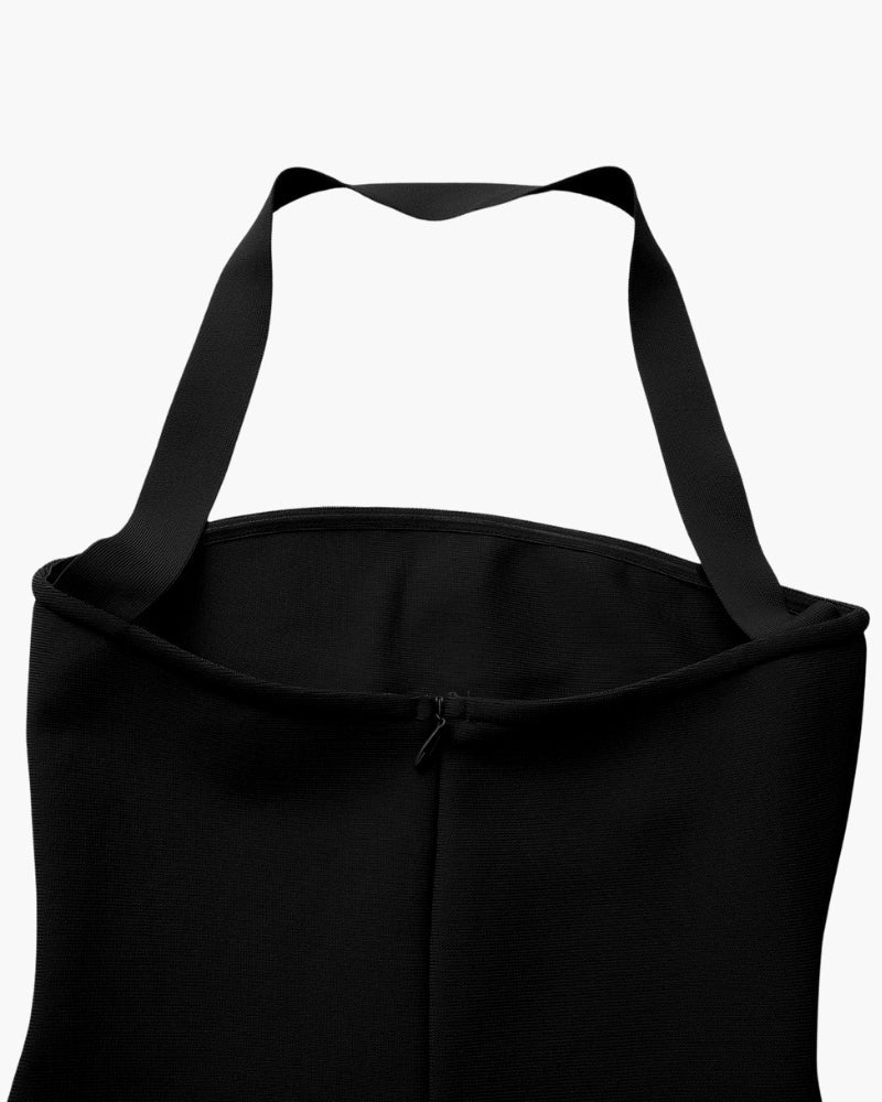 Elegant Halter Neck Fitted Maxi Dress