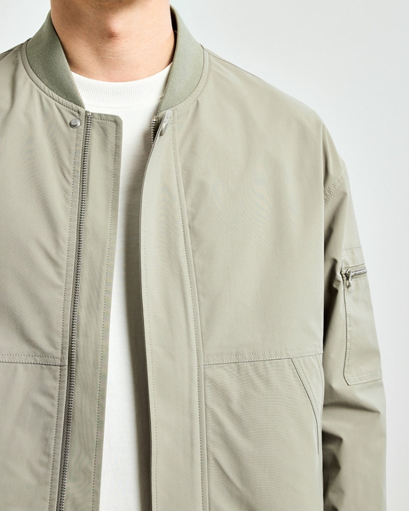 Sleek Minimalist Bomber Jacket
